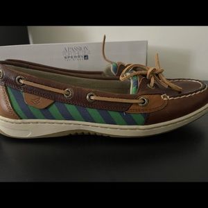 angelfish tie stripe tan sperrys